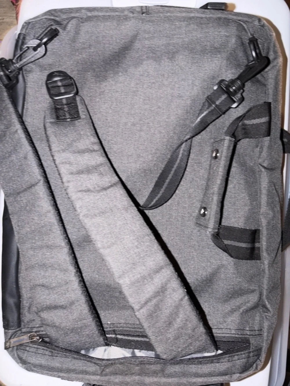 Men's Gray Tech Backpack - Professional Commuter Bag